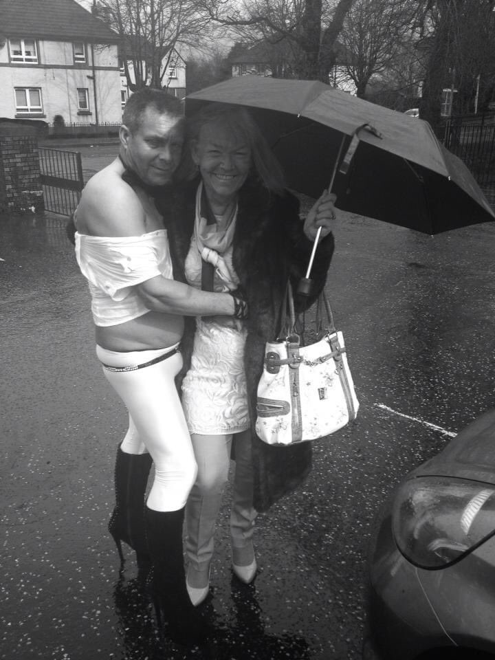 beckymcpake's tweet photo. not my gran asking for a picture with this same stranger outside the church in 2014 https://t.co/2wWIcyST2g
