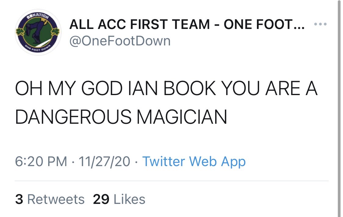 HaydenAdamsZ's tweet photo. How people I follow reacted to Ian Book’s wrist flick play, a thread: https://t.co/OnZ5gPOKqu