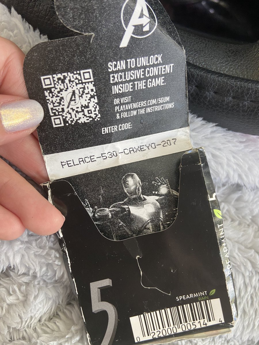 annpinkbubbles's tweet photo. If anybody wants a free code, here you go :) I do not have the game 😊 #freecode #avengersgame #avengerspc #freegamecode https://t.co/eFXGj2yJFk