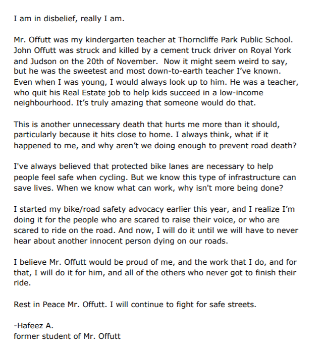trainguy89's tweet photo. A statement about the cyclist killed on Royal York. Please read. https://t.co/8B61hJ8yGe