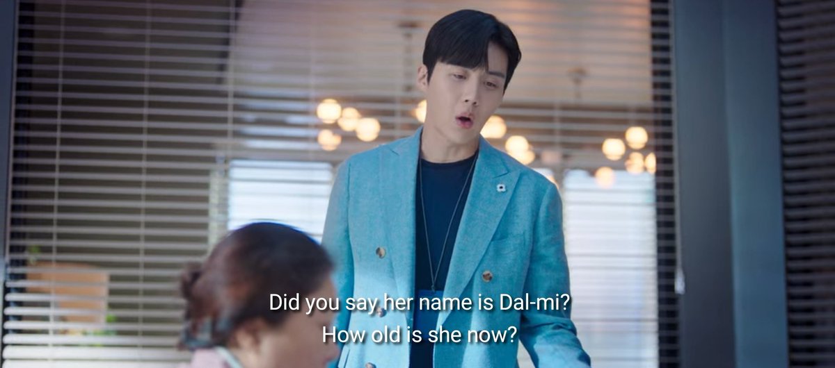 In this  #startup scene Halmoni suddenly came during his work. Being interupted while working was definitely switching context. I get why  #HanJipyeong suddenly forgot Dalmi's exact age. Even though we can also interpret the question as rhetorical question.  #TeamJiPyeong