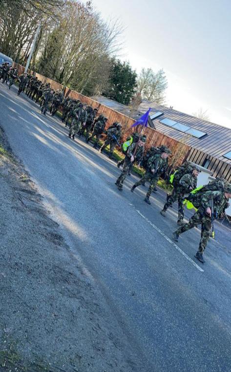 OC1MIC's tweet photo. Great #resilience displayed by 110 Recruit Pl this week. They completed 'Battle Prep' and 96hrs conventional tactical training culminating in a route march back to the DFTC today. Well done to the #leaderahip displayed by 110 Rec Pl Staff #irishinfantry @dftc_pio @defenceforces https://t.co/TjeQr8XLva