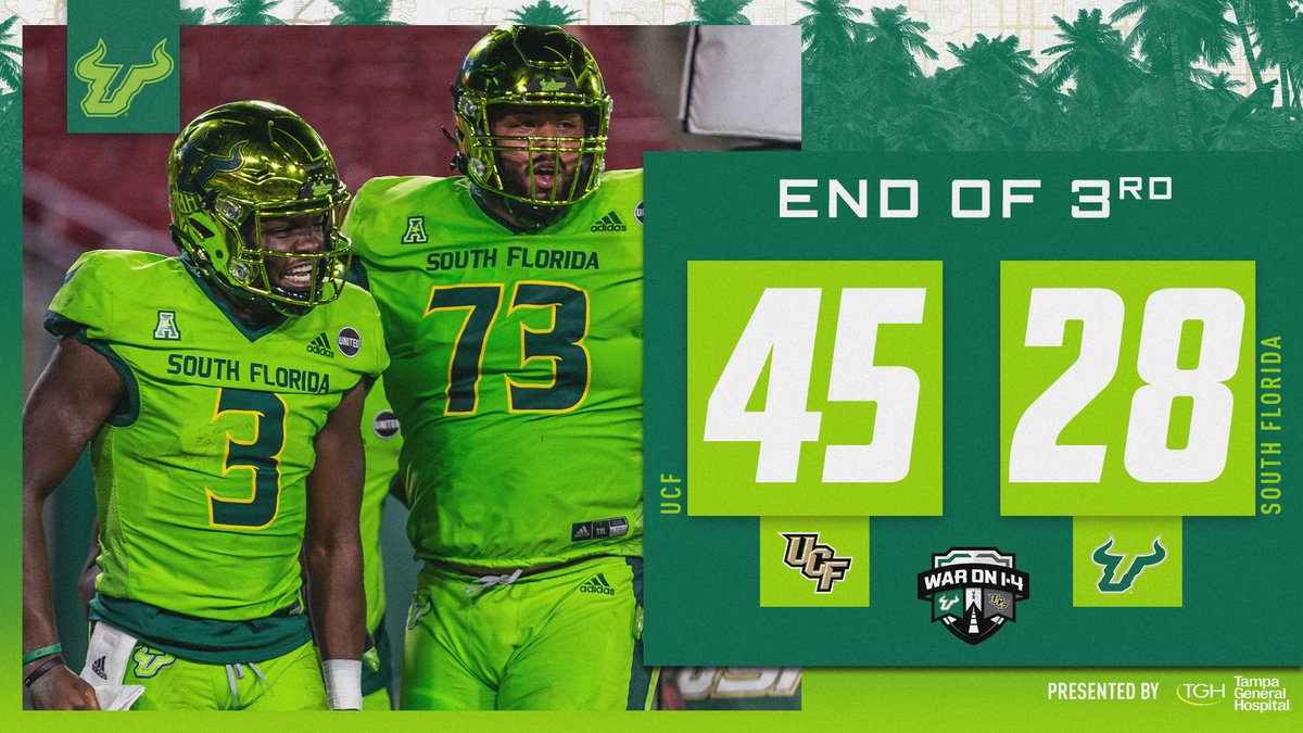 USF Football on X: Score at the end of three ⤵️  /  X