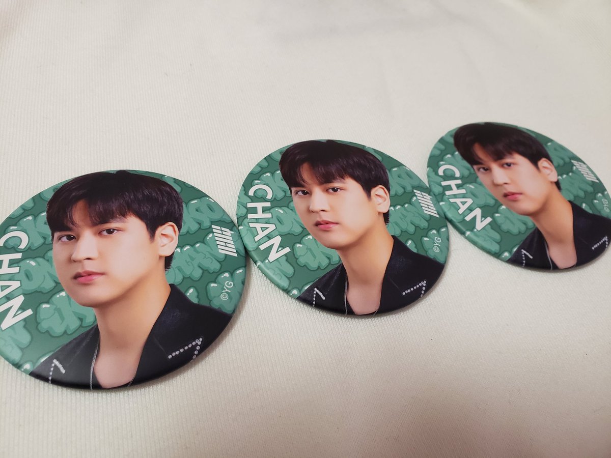 iKON チャヌ CHAN 直筆サイン入り 缶バッジ