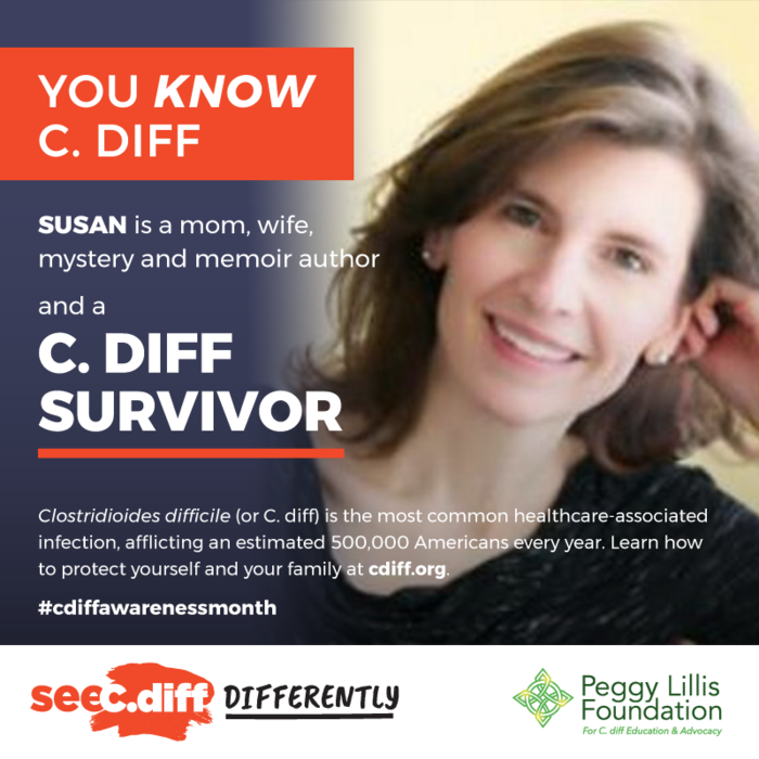 PeggyFund's tweet photo. @CDCgov considers #Cdiff a top #AMR Threat to public health. #Cdiff is the only one not currently designated as an NND. @AuthorSusanOB has been writing memoirs for several years now, an integral contributor to raising awareness. #YouKnowCdiff #SeeCdiff #CdiffAwarenessMonth. https://t.co/R6nd7rSpPv