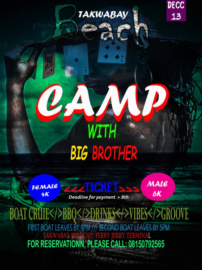 TakwabayB's tweet photo. Hello guys
Don't miss this opportunity.
Come have fun at the beach with big brother funzy 🤪.
Much fun.
It gonna be a short down.
@Zlatan_Ibile @DJSPINALL @HillToons @BBNaija @vanguardngrnews @repost #Repost #RepostAsMuchAsPossible https://t.co/M8USeScMwA