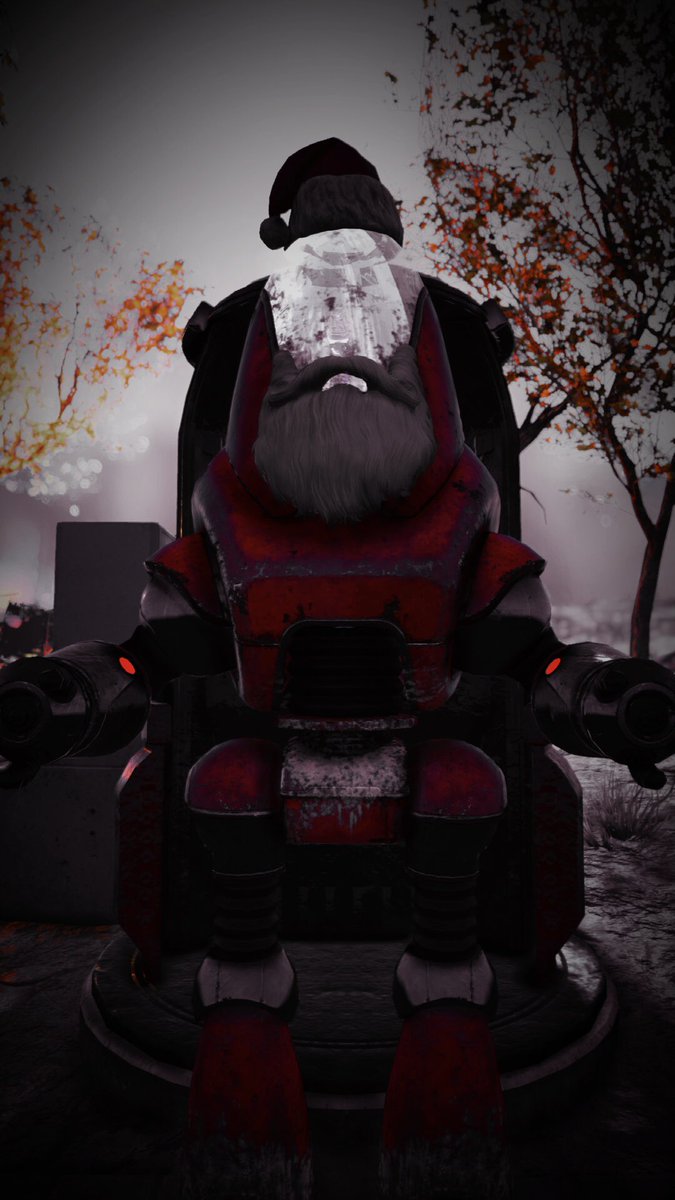 Santatron's tweet photo. I have returned. Merry Christmas. 

#Fallout76 https://t.co/ekSQ6pMsc5