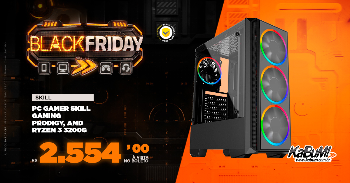 Ninja do KaBuM! on X: O maior Black Friday é Ninja! 👊 PC Gamer Skill  Gaming Prodigy, AMD Ryzen 3 3200G Aproveite:   Ofertas:  📢 #BlackNinjaKaBuM Ofertas válidas por  tempo e