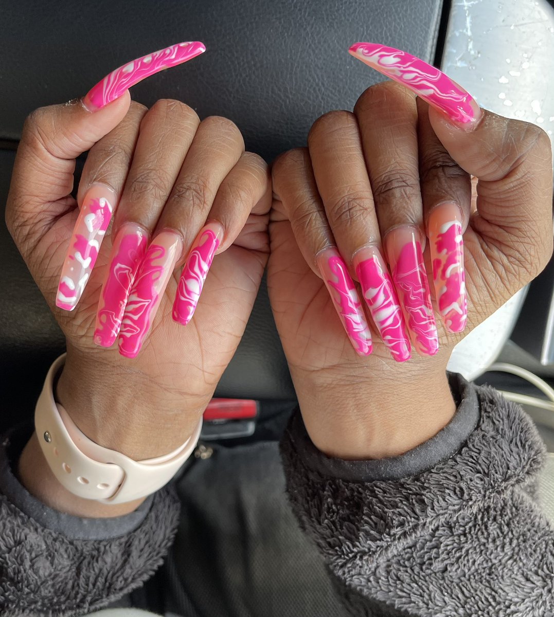 The claws 💅🏾 #nails #longnails #coffinshapenails #nailsstaydone #period