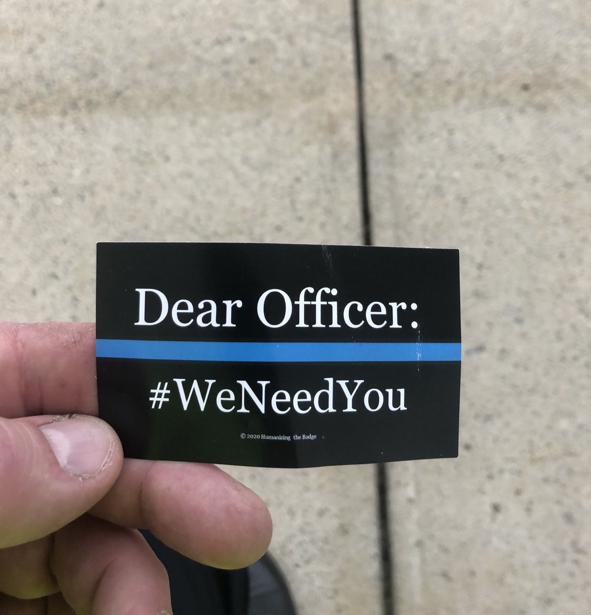 Kind gesture that made our day. Thank you to the shopper who handed this card to an Officer on detail at <a href="/DerbyStShops/">Derby Street Shops</a> today. #LittleThings