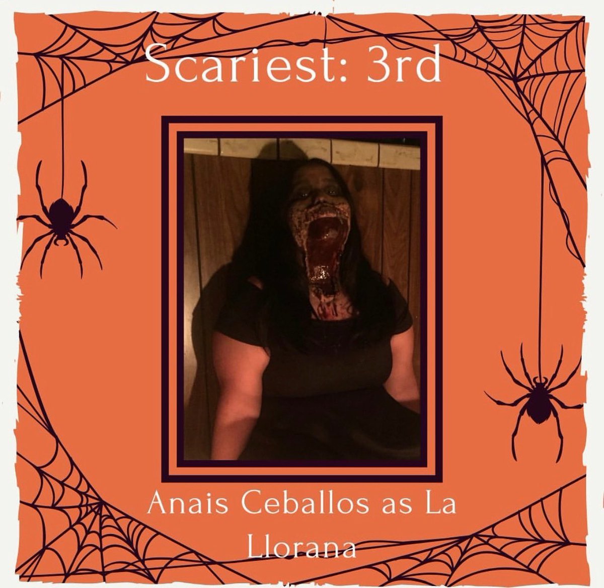 Congratulations to the winners of the Halloween Costume Contest!