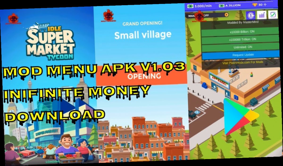 idle supermarket tycoon mod apk unlimited gems / Twitter