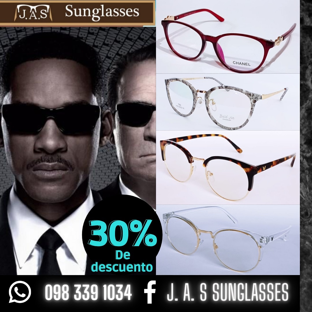 GAFAS Y ARMAZONES
exelente calidad y garantía
Diseños exclusivos y para todo gusto
Los precios mas bajos a nivel nacional 
😎😎😎😎😎
Solicita información al 0983391034 
o buscanos en facebook como "J.A.S SUNGLASSES"