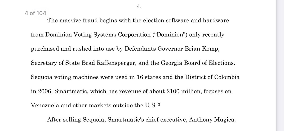 Dominion voting software was purchased and rushed into use by Governor Brian Kemp. Why did we get the Venezuela version of voting machines? I guess the Swiss version was too expensive