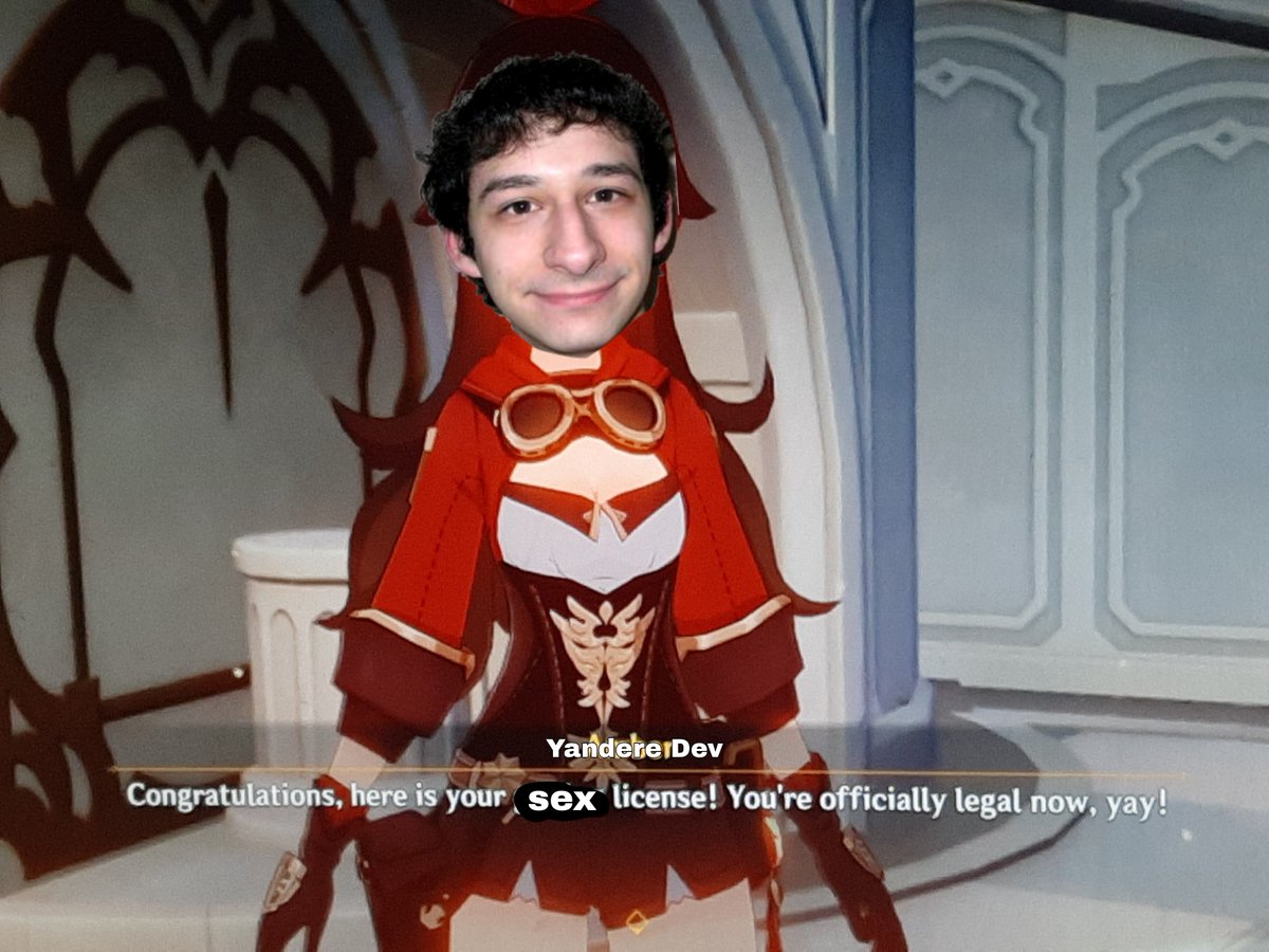 PylesLyric's tweet image. I made this to remind everyone that @YandereDev thinks minors should be able to have a sex license so they can have sex.