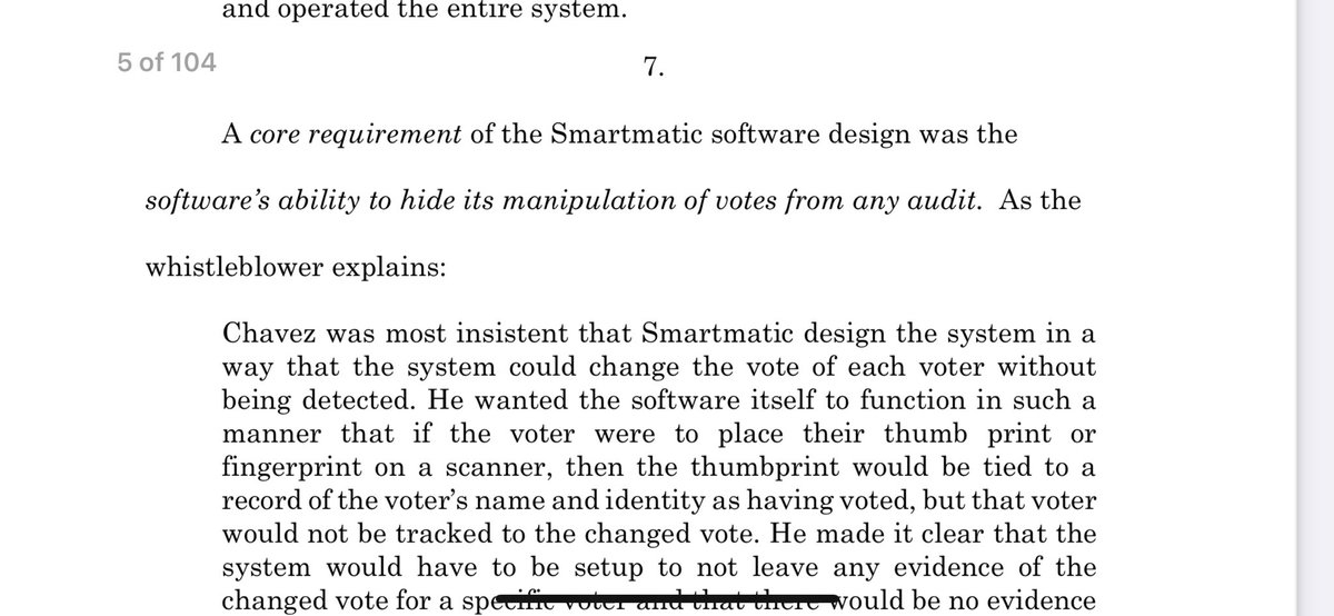 A key component of the Smartmatic software is its ability to change votes and to hide that change from any audit. This is why Texas rejected this version. Thank God.