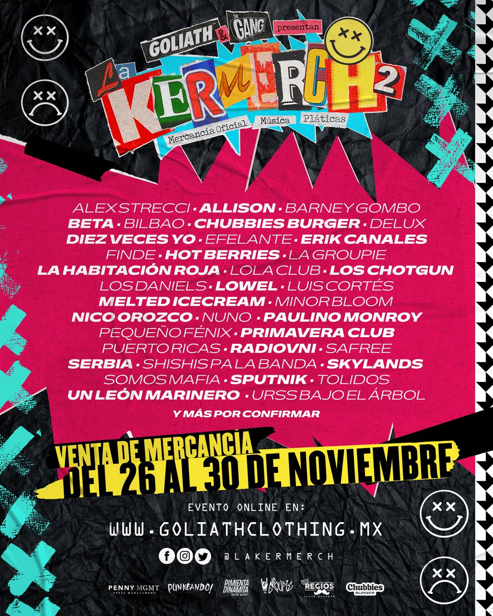 Ya conocen <a href="/LaKermerch/">La KerMerch</a> ??? Les presentamos este proyecto en su segunda edición que creamos en conjunto con <a href="/goliathclothing/">Goliath Clothing</a> #ApoyaDesdeCasa a tus artistas favoritos