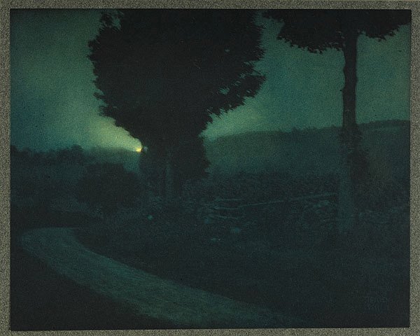 Edward Steichen, Road into the Valley, Moonrise, 1906. Toned photogravure