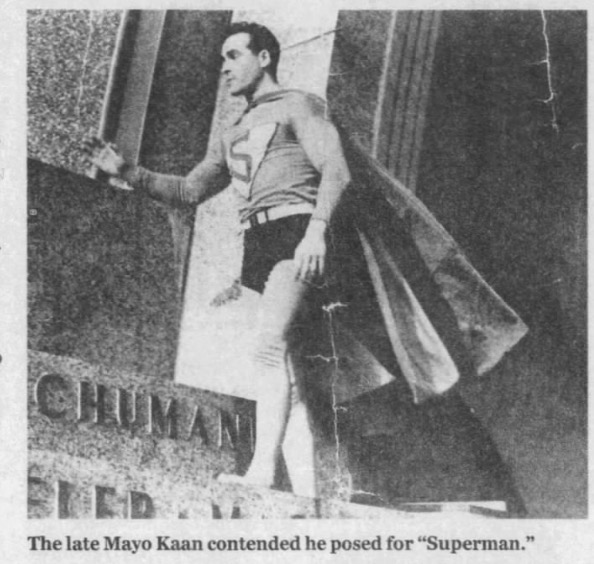 Mayo KaanFleischer Studios model for the original Superman short