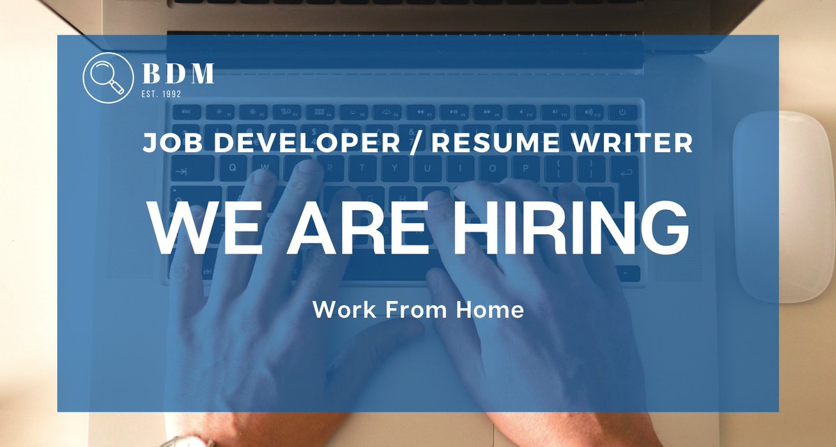 CFMMembers4Hire's tweet image. Job Developer / Resume Writer - Work From Home. Apply here bdmservicenetwork.com/join-us#9393e5…

#jobdeveloper #resumewriter #cfmjobs #virtualjobs #workathome #workfromhome #homebasedjobs #remotejob #remotejobs #hiring #nowhiring #hiringnow #job #jobs #jobopportunity #jobopening #careers