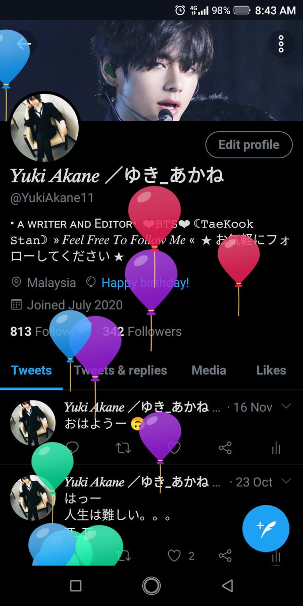 YukiAkane11's tweet photo. お誕生日おめでと！🎂🎈🎈 https://t.co/9DFMWLR0QU