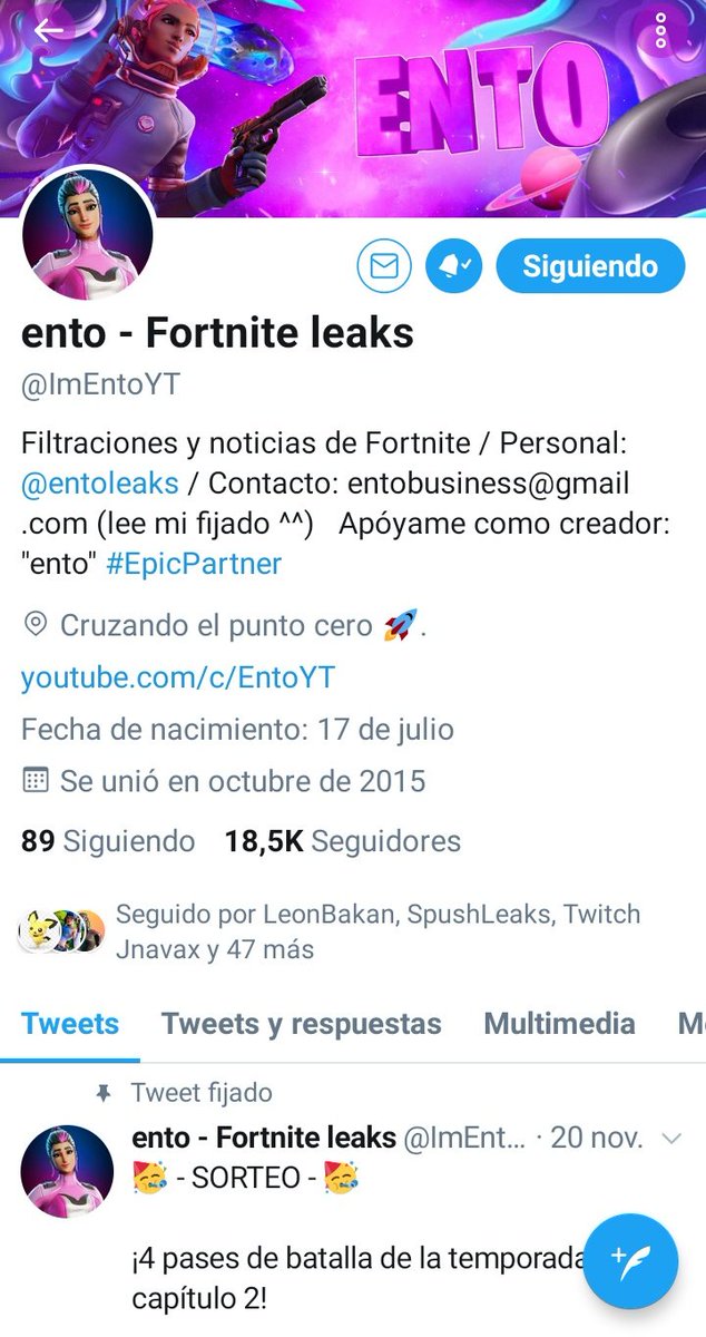 SebasytT's tweet photo. @InfoFortniteES @ImEntoYT Espero Ganar me gaste mis últimos Pavos eran para el siguiente pasé pero no importa CÓDIGO: infopico (😎❤). https://t.co/eNsf42JfiP