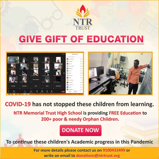 ntrtrust's tweet photo. To continue these children's Academic progress in this pandemic
For more details please contact us on 9100433499 or write an email to donations@ntrtrust.org
#DonateNow #NTRTrust #NTRMemorialTrust #Helpforeducation #Educateachild #GiveGiftofEducation #SupportChildren https://t.co/i73OszVFP9