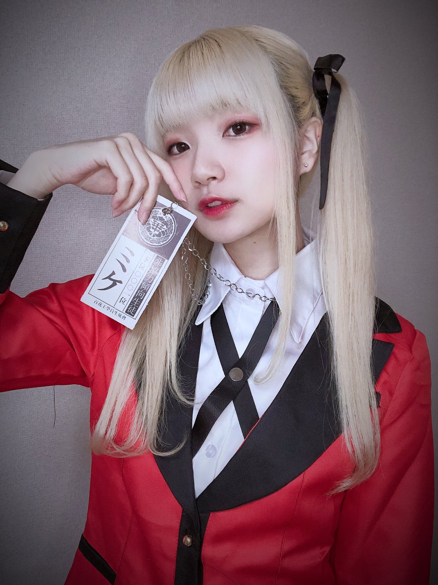 Twitter 上的 イノリ エマ Shikashi コスプレ地毛注意 賭ケグルイ 早乙女芽亜里 金髪のうちにどうしても金髪キャラを地毛でやりたかったのでどうか許して下さい今度はちゃんとウィッグ買ってやります 賭ケグルイ 早乙女芽亜里 コスプレイヤーさんと繋りたい