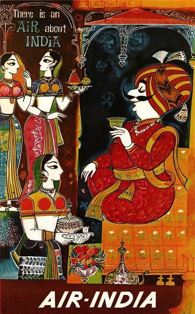 Vintage travel posters india