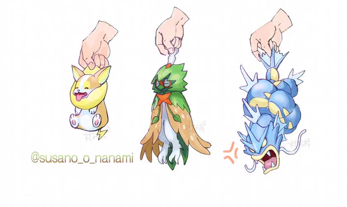 ポケモンつまみたいシリーズ♪
(某ドラクエネタ)

#pokemon #fanart 