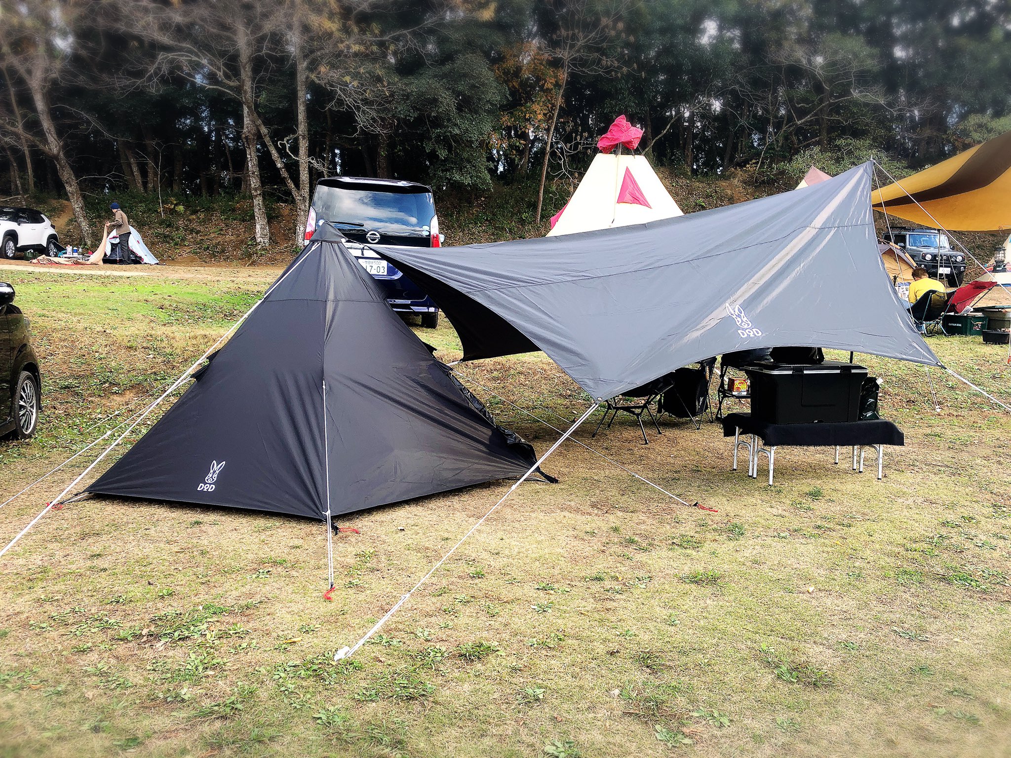 DOD 6点セット【新品未使用】 ワンポールテントM、いつかの DOD 6点セット【新品未使用】 ワンポールテントM、いつかの