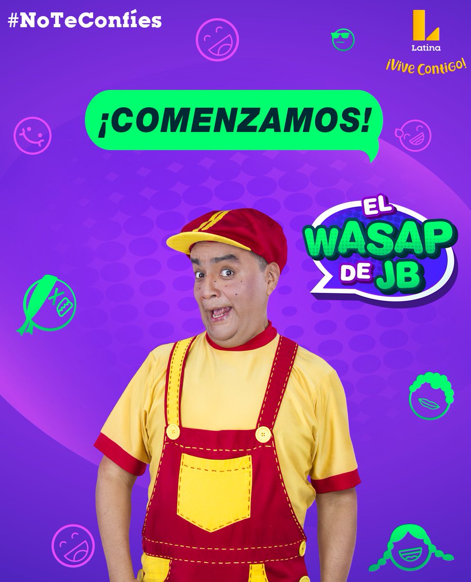 Latina_en's tweet photo. ➡️¡ COMENZAMOS El Wasap de JB ! 😱
Corre y prende la TV 📺 ¡Inicia tu fin de semana con los sketch más divertidos del momento!
#ElWasapJB 😉
➡️Sábados: 8:00 p.m.
➡️domingos a las 6:30 p.m. https://t.co/Vh9LwfseOB
