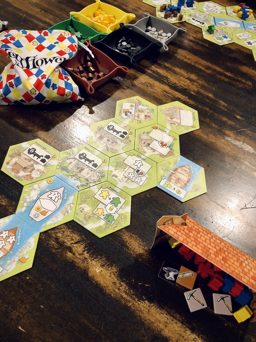 Did #keyflower. The others are still waiting. Wendake will likely have to be solo.