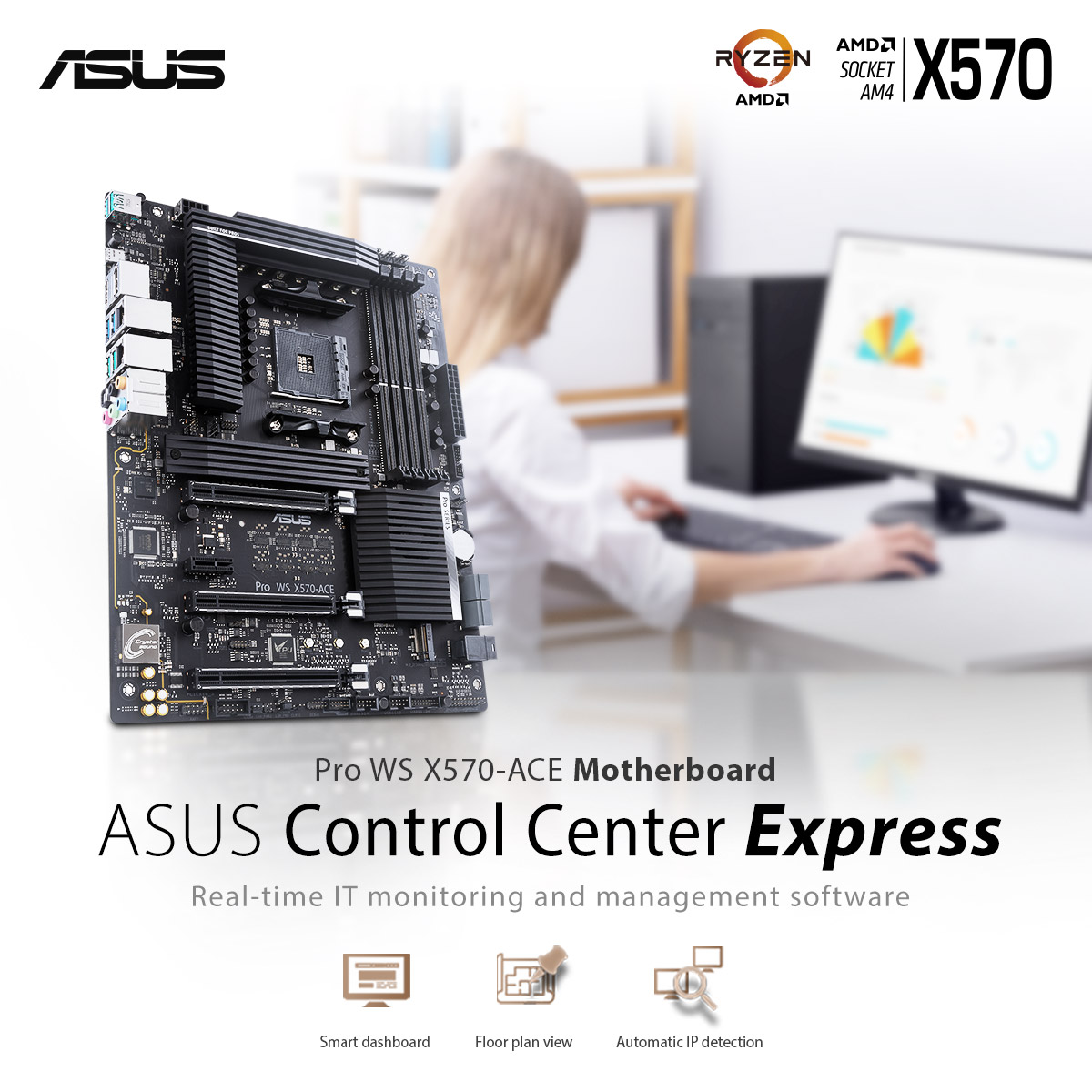ASUSph's tweet photo. The Pro WS X570-ACE motherboard features the ASUS Control Center Express that serves as a management controller to reduce IT operational costs and improves efficiency for your business.
 
#AsusPro #WSX570ACE #WorkstationMotherboard

Lazada 🛒 https://t.co/8fzSKuRpQP https://t.co/kNiBeflN9Q