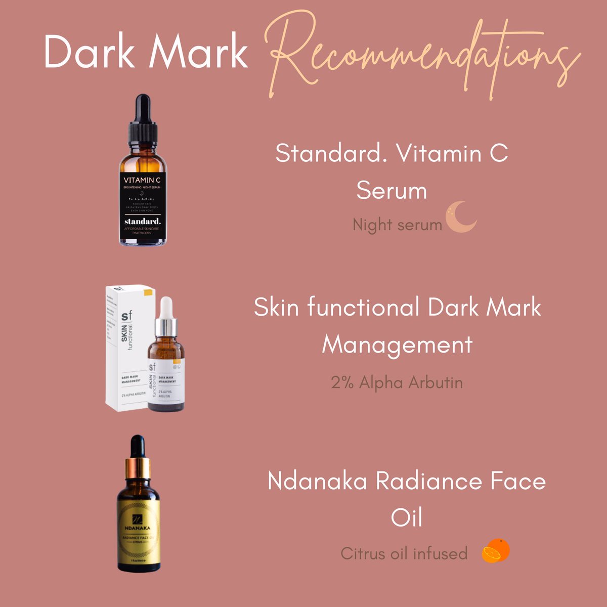 BeautyonTApp's tweet photo. Do you have stubborn dark marks? Here are some recommendations from our website ✨
⁣
1. Standard.’s Vitamin C Serum is a brightening night serum that actively reduces the appearance of dark marks. The serum contains lemon oil which is a natural skin brightener
⁣
[thread] https://t.co/UTWAU8GBDK