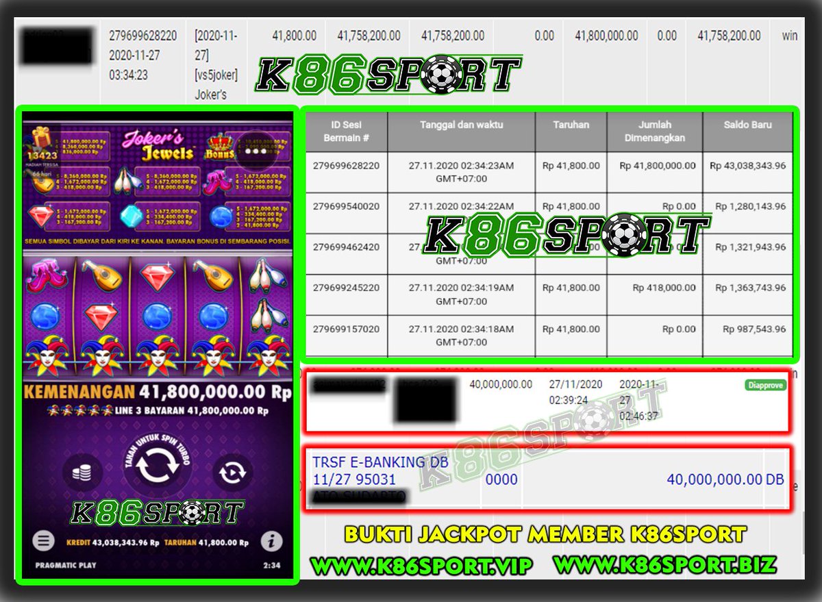 ChintyaPrinces's tweet photo. JACKPOT 40JUTA MEMBER K86SPORT TERBAYAR LUNAS !!!

K86SPORT ADALAH LAYANAN JUDI ONLINE TERBESAR DI INDONESIA ! YANG MEMILIKI PULUHAN RIBU MEMBER YANG TERDAFTAR DI WEBSITE TERSEBUT.

LINK DAFTAR : https://t.co/xWnH4Ho1Cq

#OpenBo #vcs #BokepIndo #k86sport #vcsbugil #vcscolmek https://t.co/NieC40lLqt