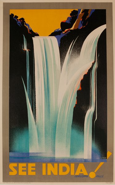 Vintage travel posters india