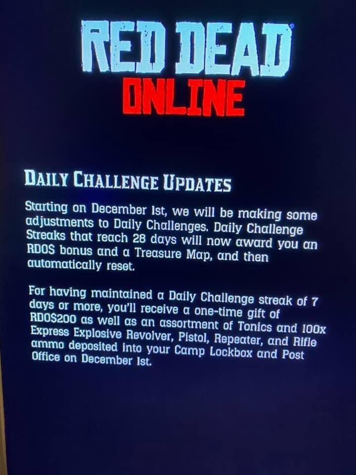 MetalSteph91's tweet photo. @RockstarGames what the sh!t is this??? I have a streak of 328 days, aiming for 365. I am a loyal player who logs in every day. The rewards are pretty poor tbh. $200 and some tonics/ammo? Please. Reset is unnecessary and punishes loyal players. #RDR2 #RedDeadDailies #RDOnline https://t.co/kTLwWy860s