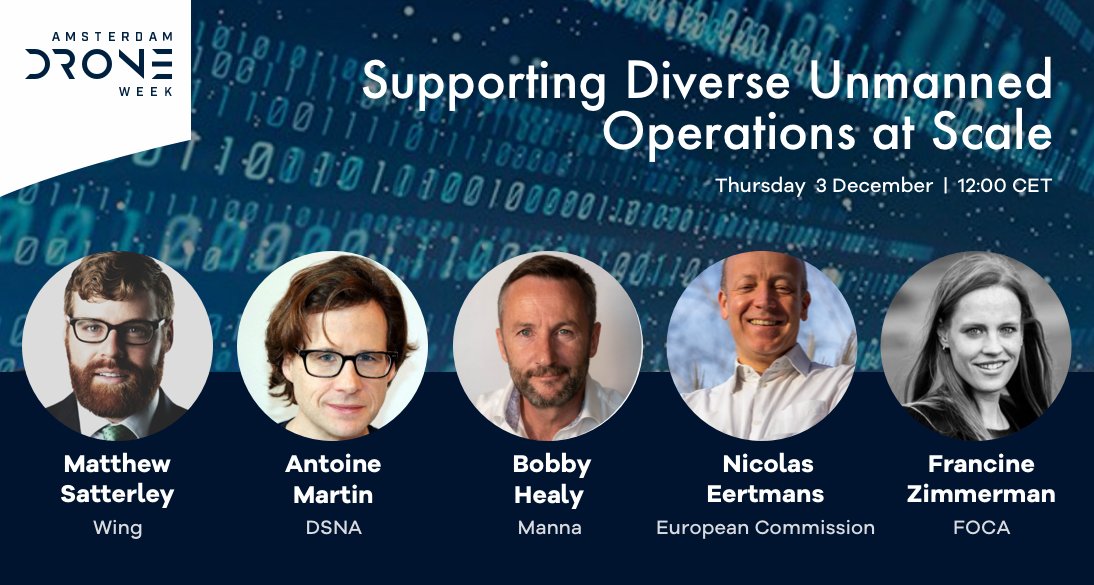 Wing's tweet photo. Mark your calendar for our panel on bringing open-ness to aviation and laying the foundation for interoperability. We’ll bring together different perspectives from @bazlCH, @MannaAero, @DGAC, and @EU_Commission to discuss how we can support diverse operations at scale. #ADW20 https://t.co/EXGFzMoxGE