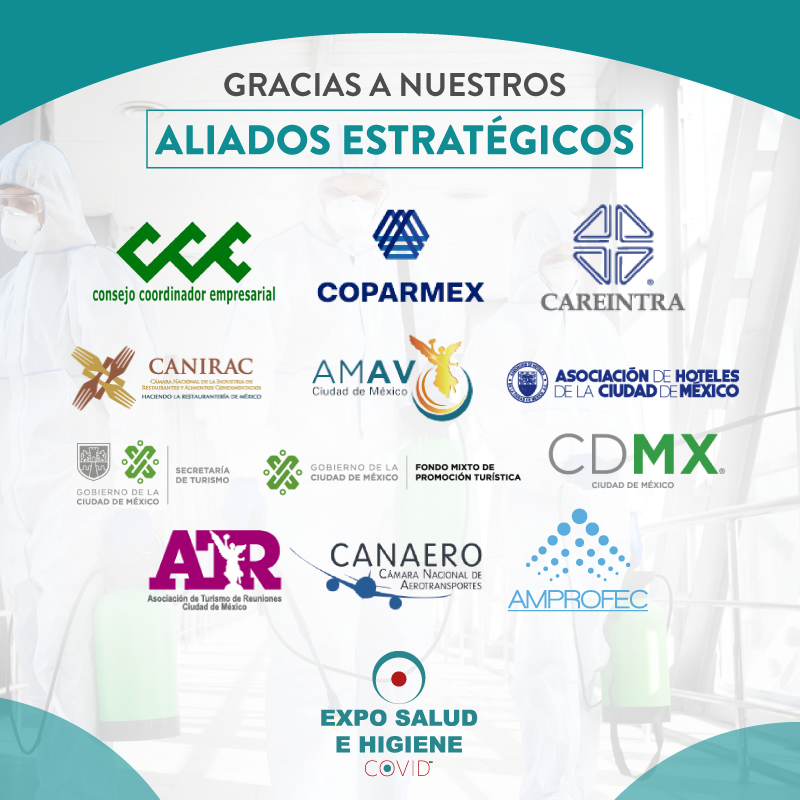 ExpoSalud2021's tweet photo. ¡Gracias a todos nuestros Aliados Estratégicos! Estamos seguros de que en todos está el sentido de la responsabilidad para cuidarnos y poder salir adelante en esta nueva normalidad.

#ExpoSaludeHigiene #COV1D19 #NuevaNormalidad #SegundaEdición #CIECWTC #CDMX
@ciecwtcmexico https://t.co/QI8MTdXyww