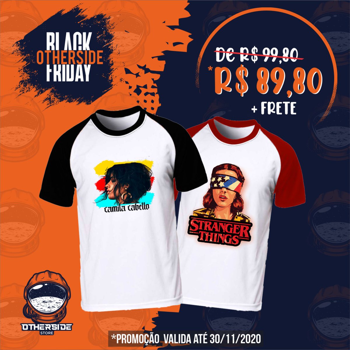 store_otherside's tweet photo. Saaaalve galera!
Acharam mesmo que não iria ter #BlackFriday da Otherside? Estamos com uma oferta bem especial pra vocês, mas só é válida até segunda-feira! 
Sabe o que é melhor? Você pode escolher qualquer uma de nossas estampas e também a cor da raglan.
Vai perder essa? https://t.co/IYNUYgWkNA