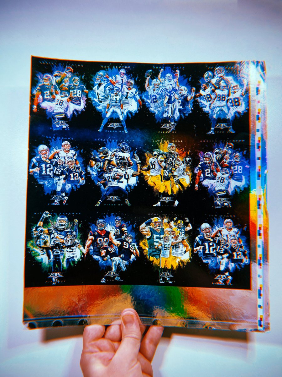 tysonbeckdesign's tweet photo. COMMENT 🔥 TO ENTER TO WIN:

A 2015 @Topps X Tyson Beck X NFL Fired Up "Money Can't Buy" Print Sheet 

*Please Note corners are damaged but this is a money can't buy item in the hobby. 

Will Autograph if winner prefers

⌚️ closes 11:59PM PT

*Contest also open on IG/FB https://t.co/jTi9ptroNL
