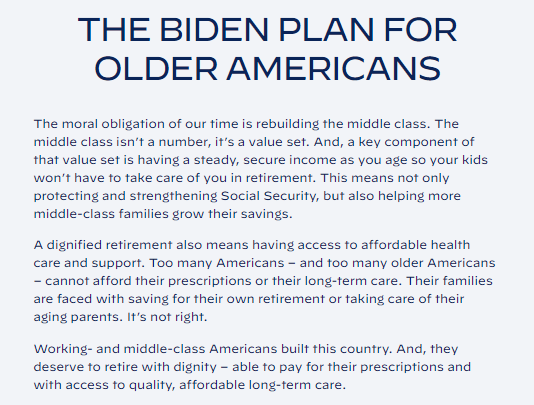 This is just a Right-Wing scare tactic. They're scaring their readers into thinking Biden wants to cut Medicare/SS.Biden has never supported that. It's a disgusting lie w/no basis in reality. JusticeDems should be ashamed.Biden actually wants to EXPAND both of them.
