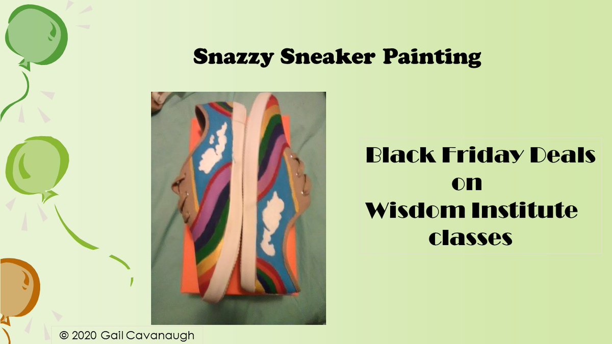 wisdinst's tweet photo. Black Friday Deals - Snazzy Sneaker Painting  Enroll at:
https://t.co/lfxANkC7AO
#sneaker #painting #kids #fun #creative #uniquegifts  #enrichment #holidayshopping  #Christmas #afterschool #onlineclasses https://t.co/akPVcQSXI9
