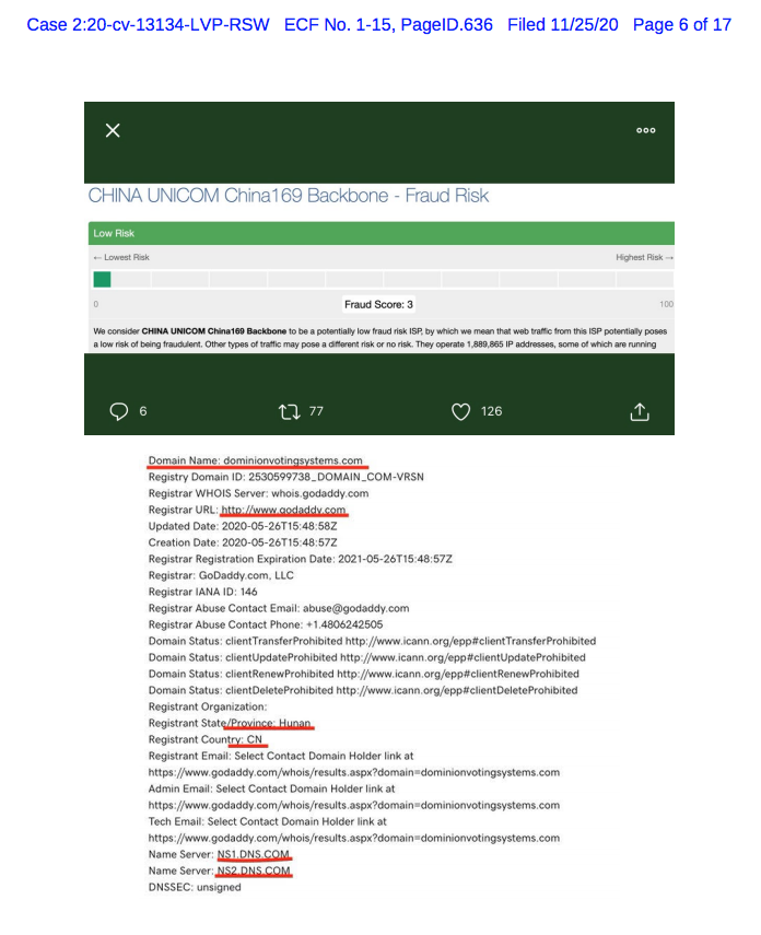 2/They CONFIRM  #ScoreCard use, The CCP- #China-HongKong-Huawei connection to the server as we & so many others have revealed as well, IRAN access via Netherlands, & Financial connections, How can  #Dominion &  #Scytl & Coomer be allowed to walk away from something like this?