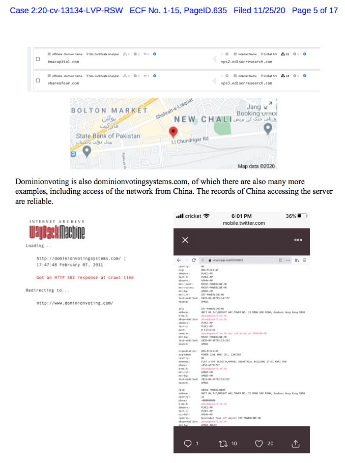 2/They CONFIRM  #ScoreCard use, The CCP- #China-HongKong-Huawei connection to the server as we & so many others have revealed as well, IRAN access via Netherlands, & Financial connections, How can  #Dominion &  #Scytl & Coomer be allowed to walk away from something like this?