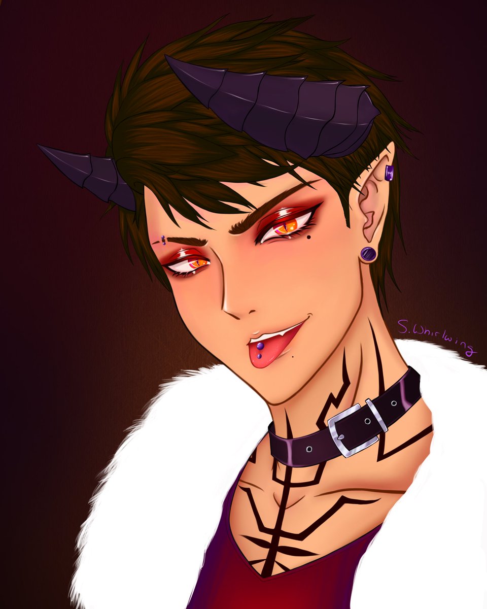 SWhirlwing's tweet photo. I knew I had forgotten details - that is typically what happens when you live with constant brain fog lol
Anyways, here’s Dameon again, this time I remembered his beauty marks and tattoos https://t.co/PqKAVF6edz
