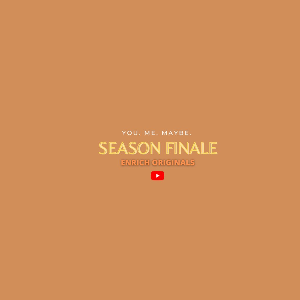 erichguniverse's tweet photo. SEASON FINALE! 😭

You. Me. Maybe. is down to its last episode so don’t miss it tonight at 8pm on ENRICH ORIGINALS’ YouTube Channel. 

Thank you @enrichoriginals, @erichgg and @mr_enchongdee for giving us YMM. 🧡

#YouMeMaybe #ErichGonzales #EnchongDee #EnrichOriginals https://t.co/H634CpLKZu