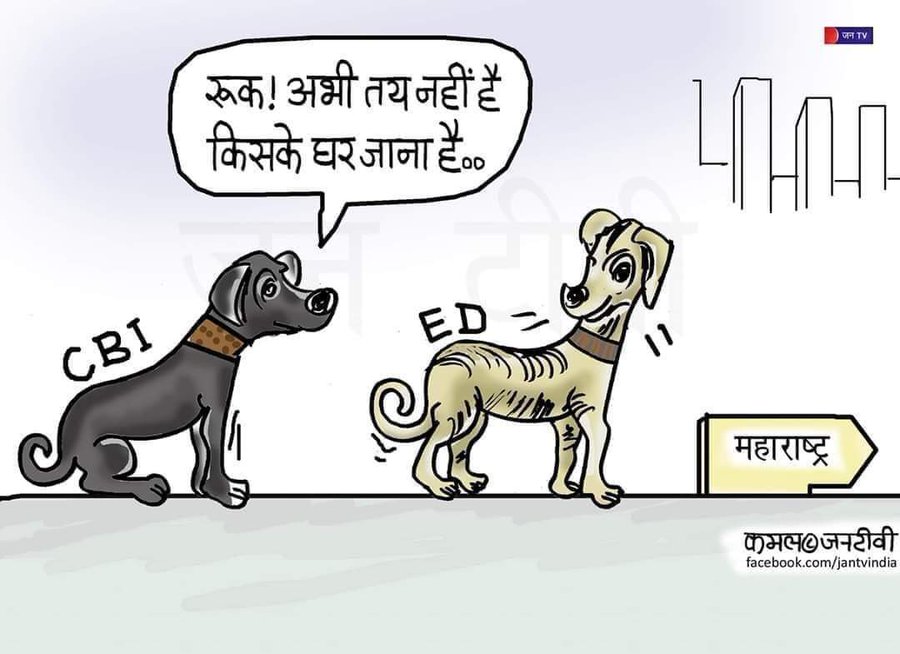 Sanjay Raut Mocks ED, CBI Raids In Maharashtra, Equates The Agencies To  Dogs In A Cartoon