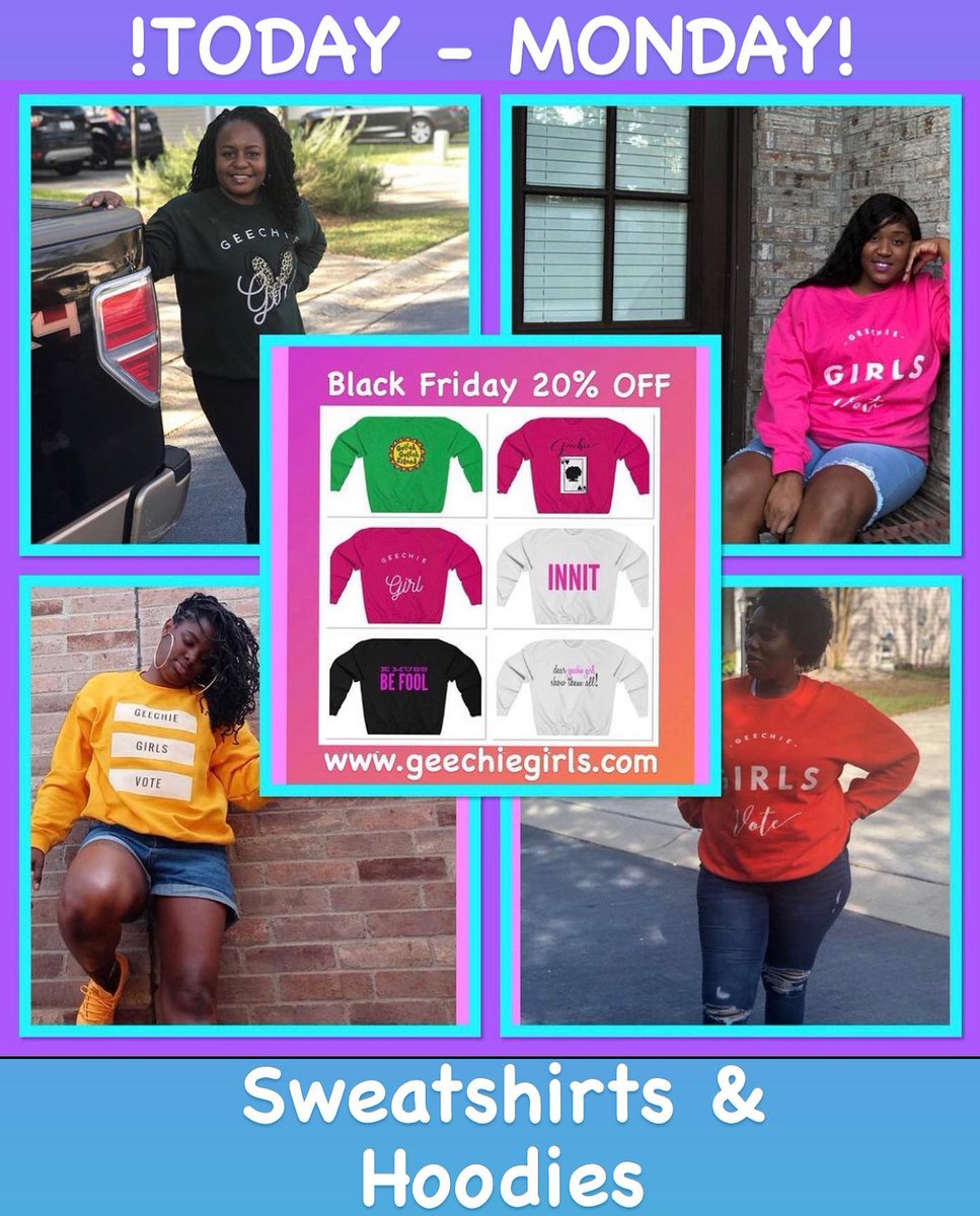 4GeechieGirls's tweet photo. It costs $0.00 to retweet &amp; help us grow our small black business.  USE CODE: GOBBLE20
#BlackFriday #BlackOwnedBusiness #blackfridaysale https://t.co/zewZwFTTQl